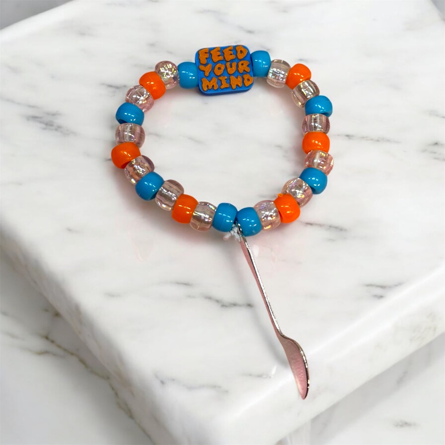 Feed Your Mind Kandi Spoon Bracelet