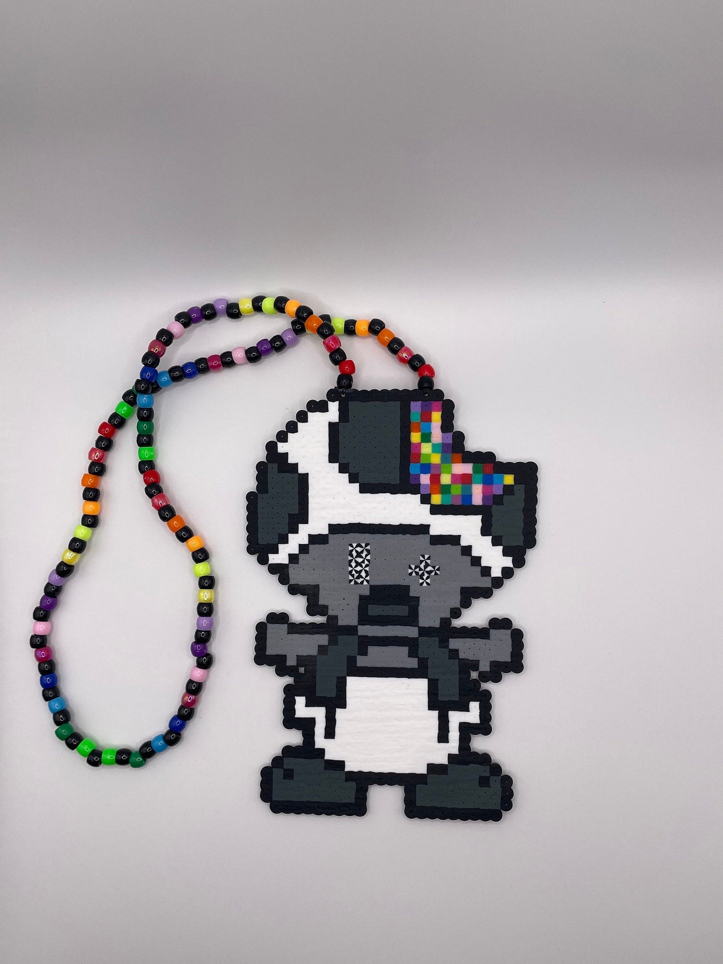 Trippy Toad Perler Necklace