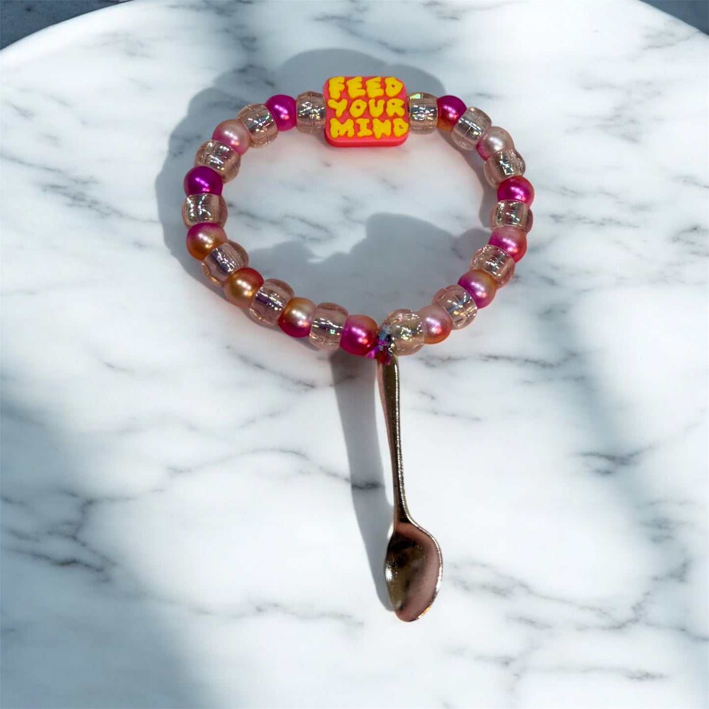 Feed Your Mind Kandi Spoon Bracelet