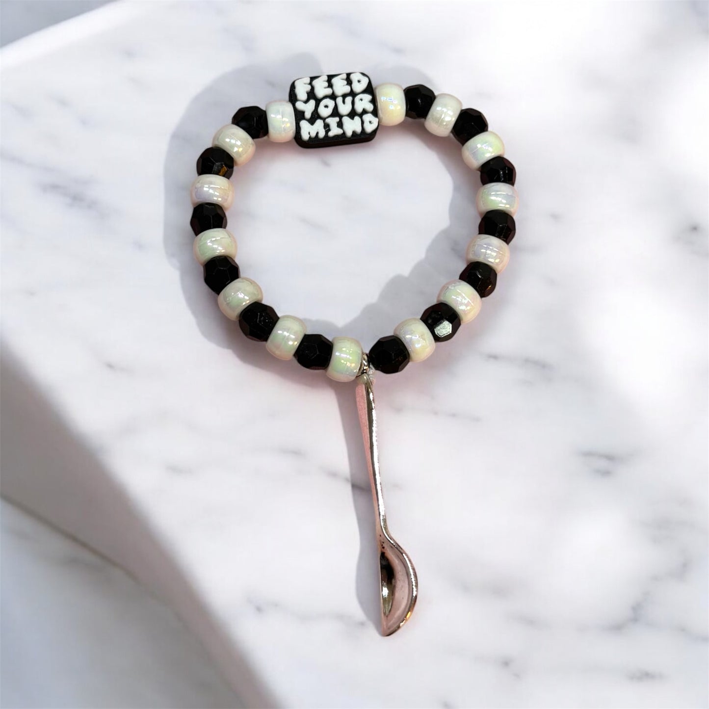 Feed Your Mind Kandi Spoon Bracelet