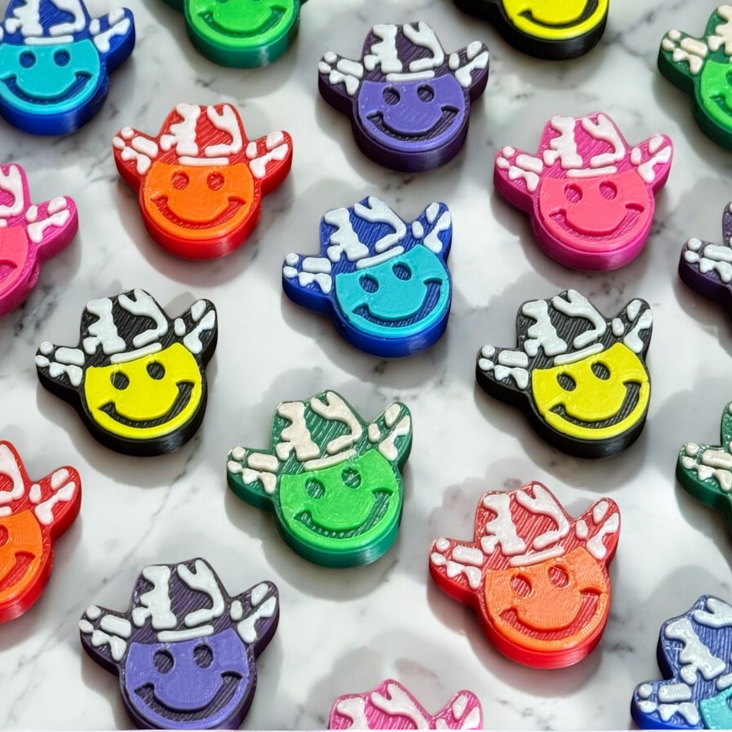 Smiley Face Country Kandi Beads