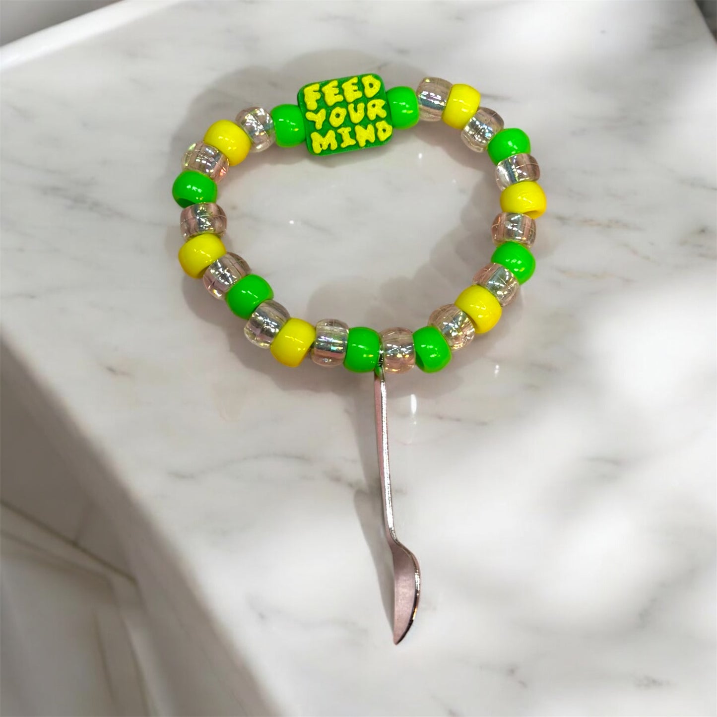 Feed Your Mind Kandi Spoon Bracelet