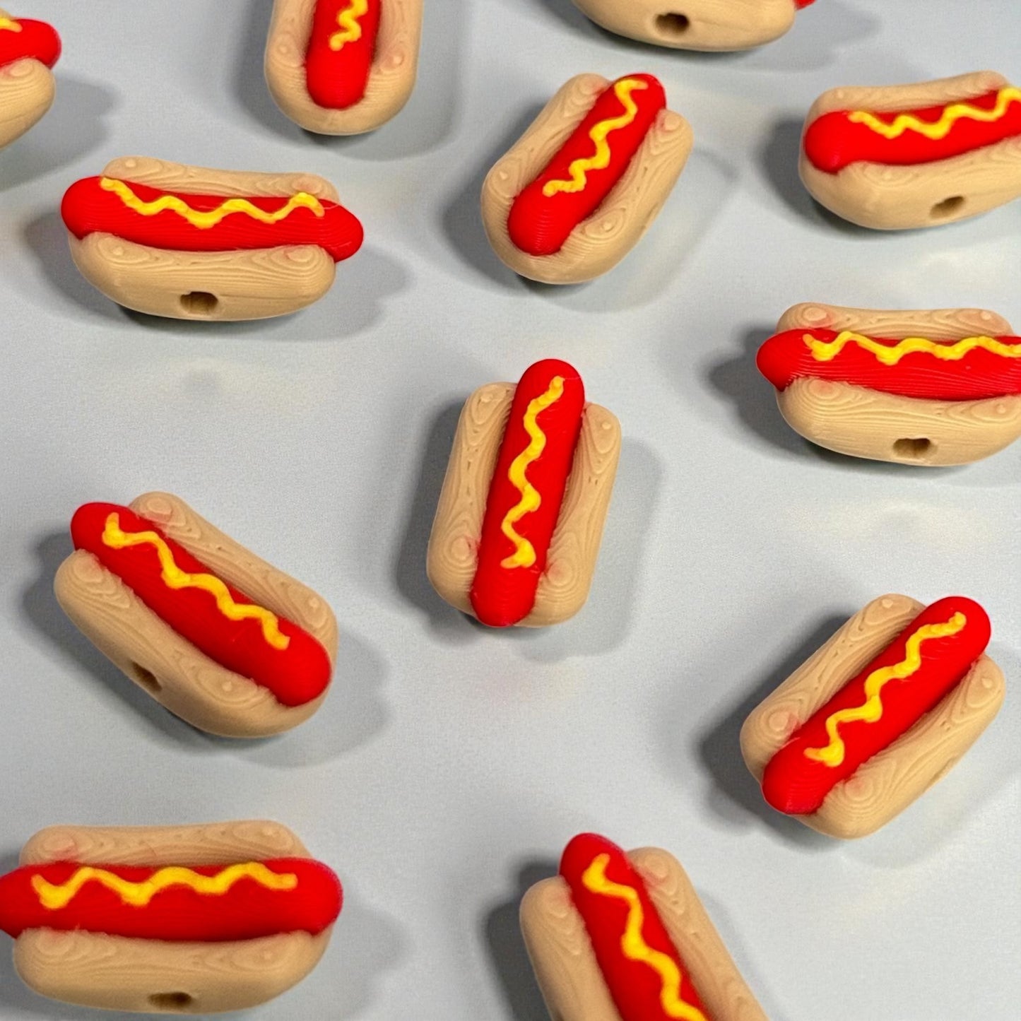 Hot Dog Kandi Beads