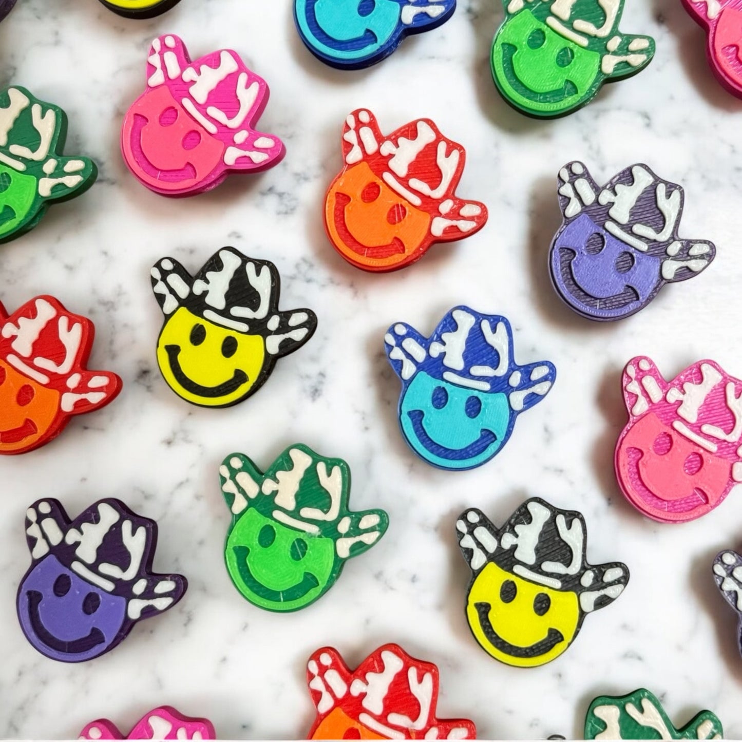Smiley Face Country Kandi Beads