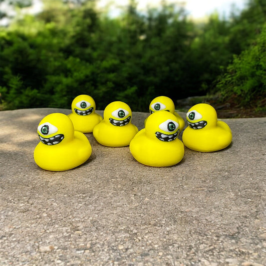 Yellow Cyclops Duck Rave Trinket