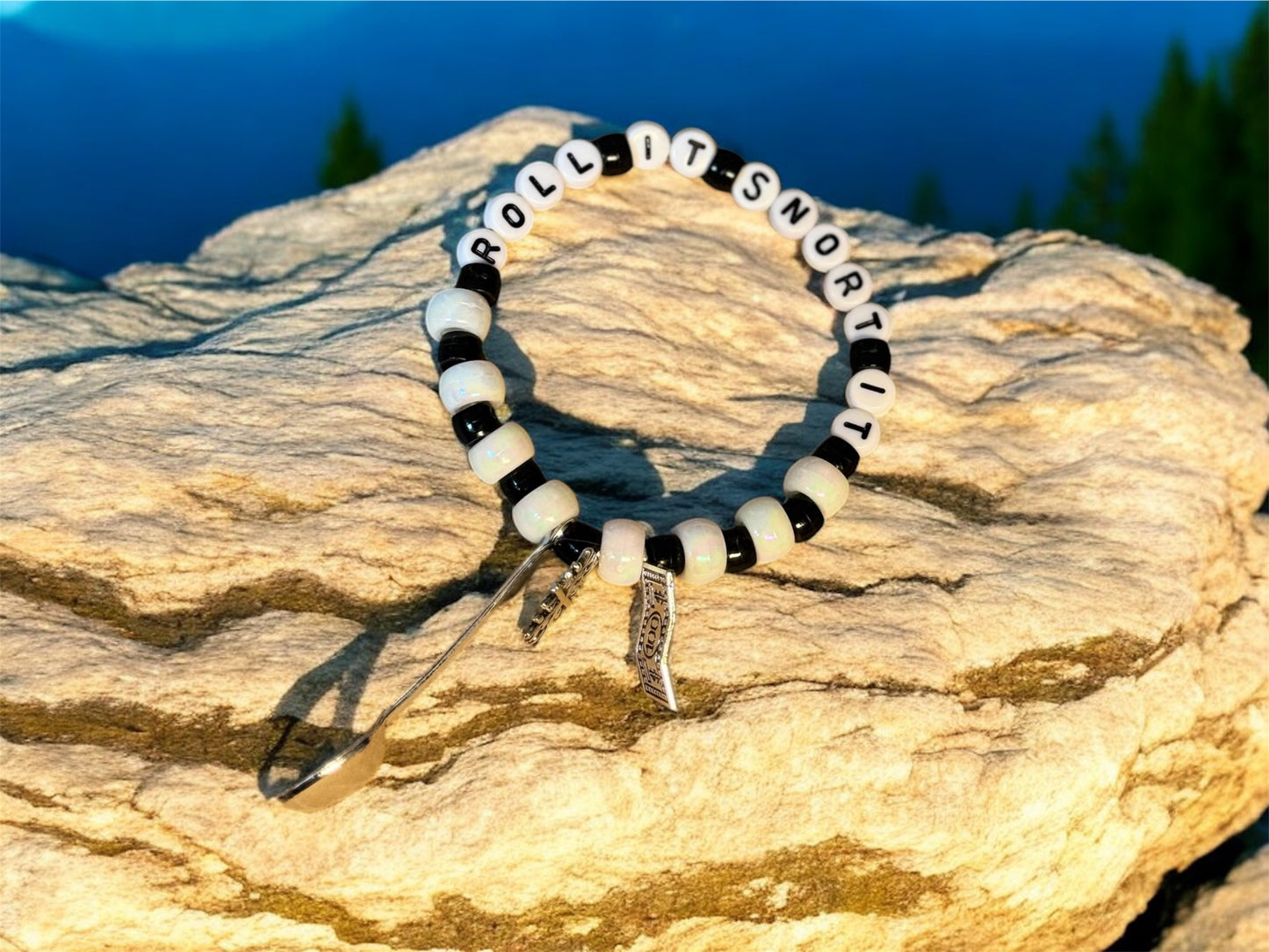 Kandi Spoon Bracelet with Mini Charms