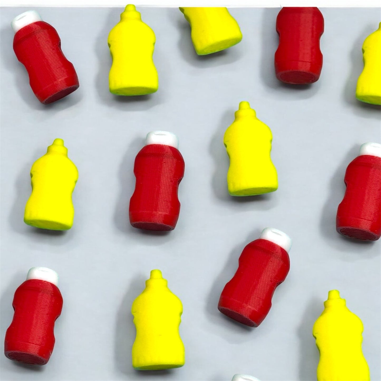 Ketchup & Mustard Bottle Kandi Beads