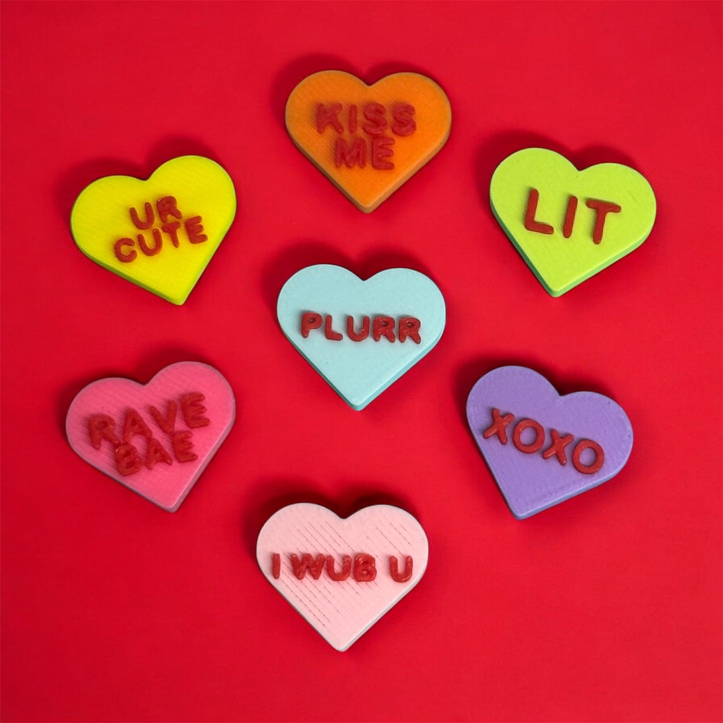 Valentines Heart Kandi Beads
