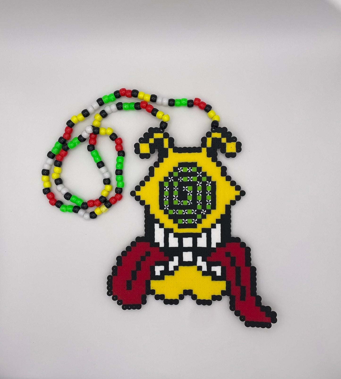 Trippy Subtronics Cyclops Perler Necklace