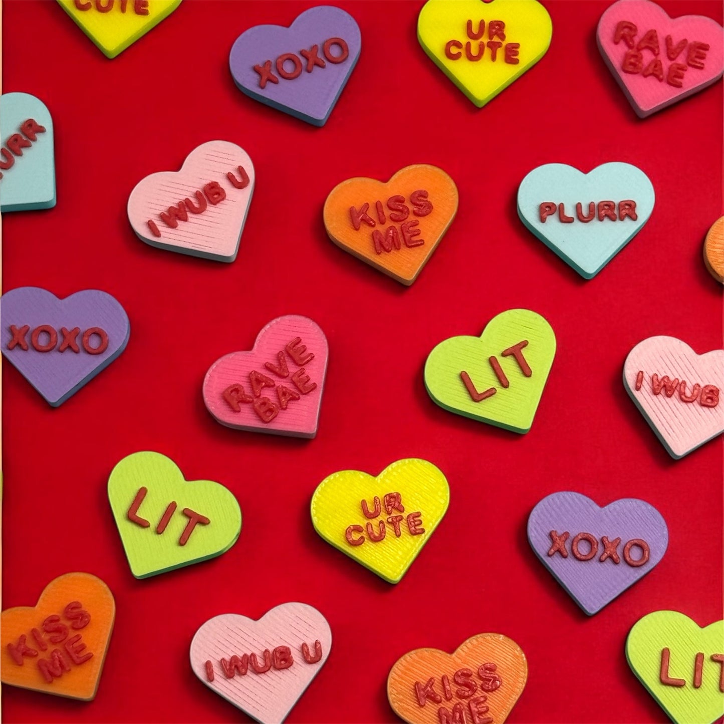 Valentines Heart Kandi Beads