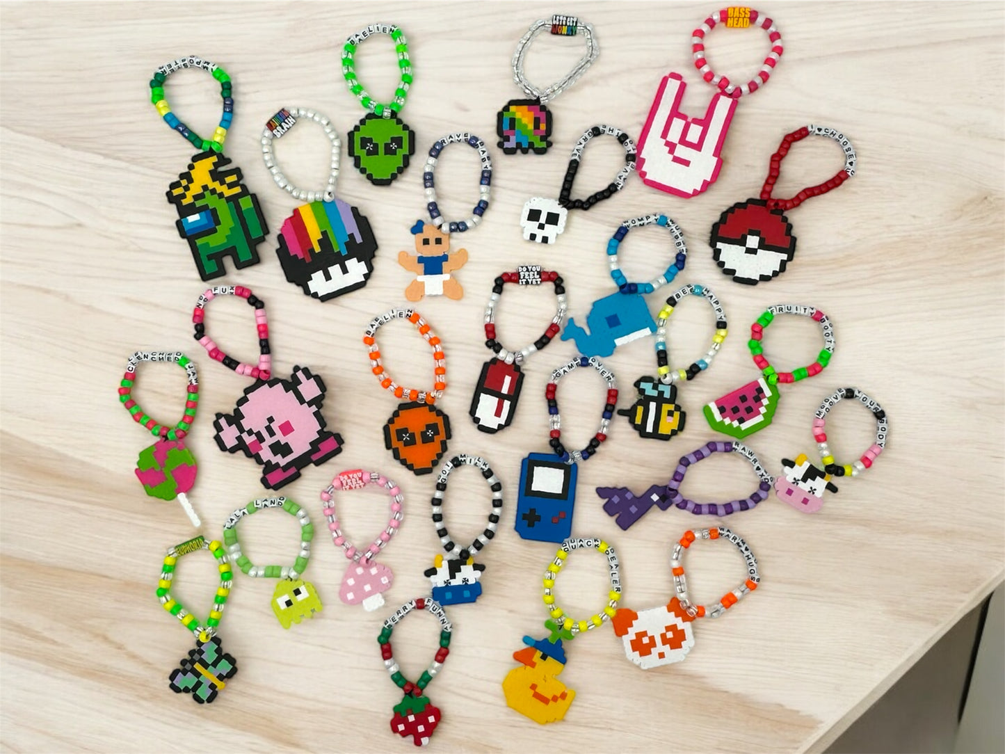 Random Perler Kandi Bracelets