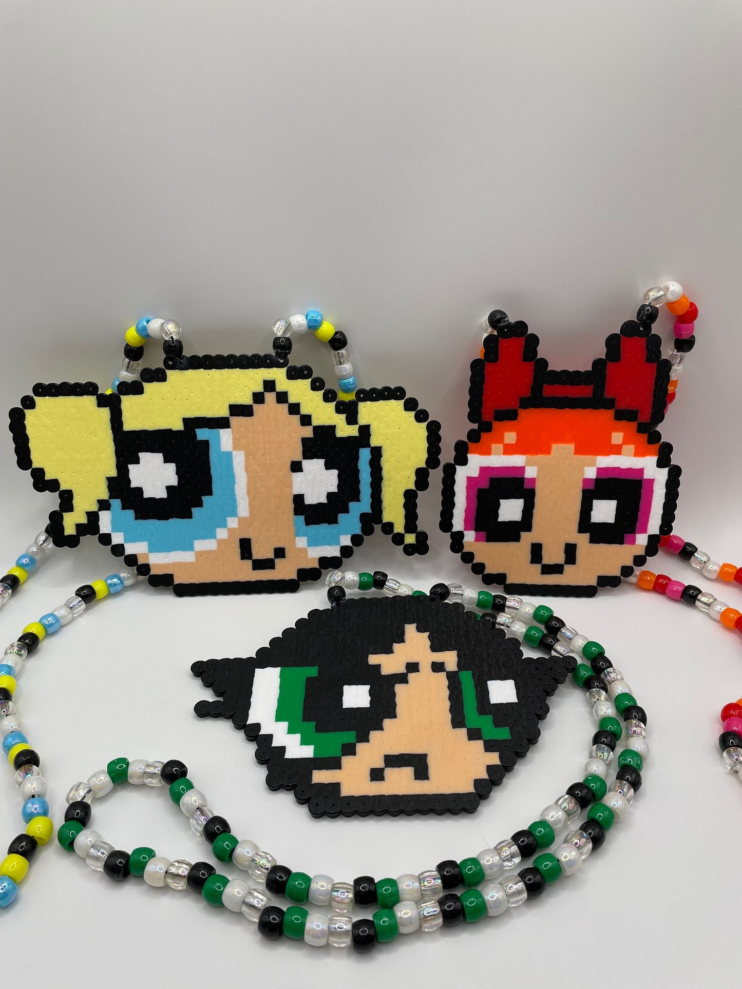 Powerpuff Girls Perler Necklaces