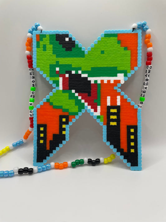 Excision Dino Perler Necklace