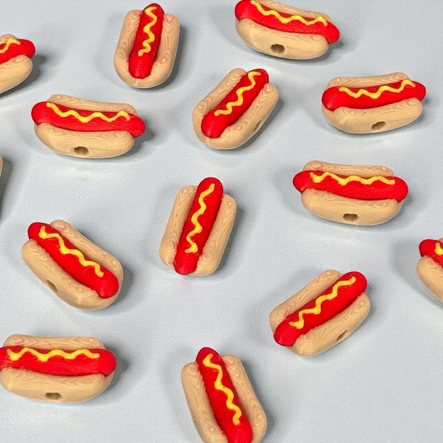 Hot Dog Kandi Beads