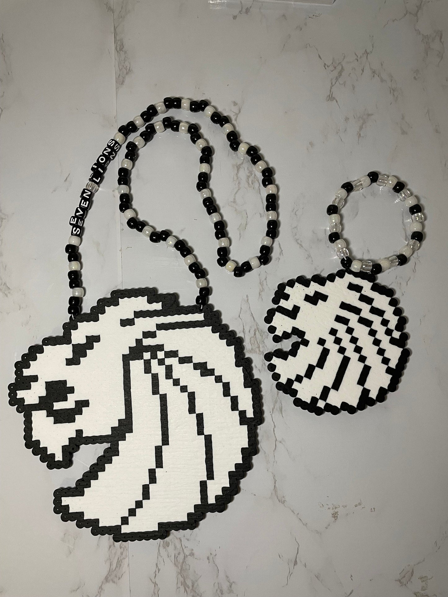 Seven Lions Perler Necklace Set w/ Perler Kandi Bracelet