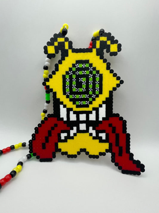 Trippy Subtronics Cyclops Perler Necklace