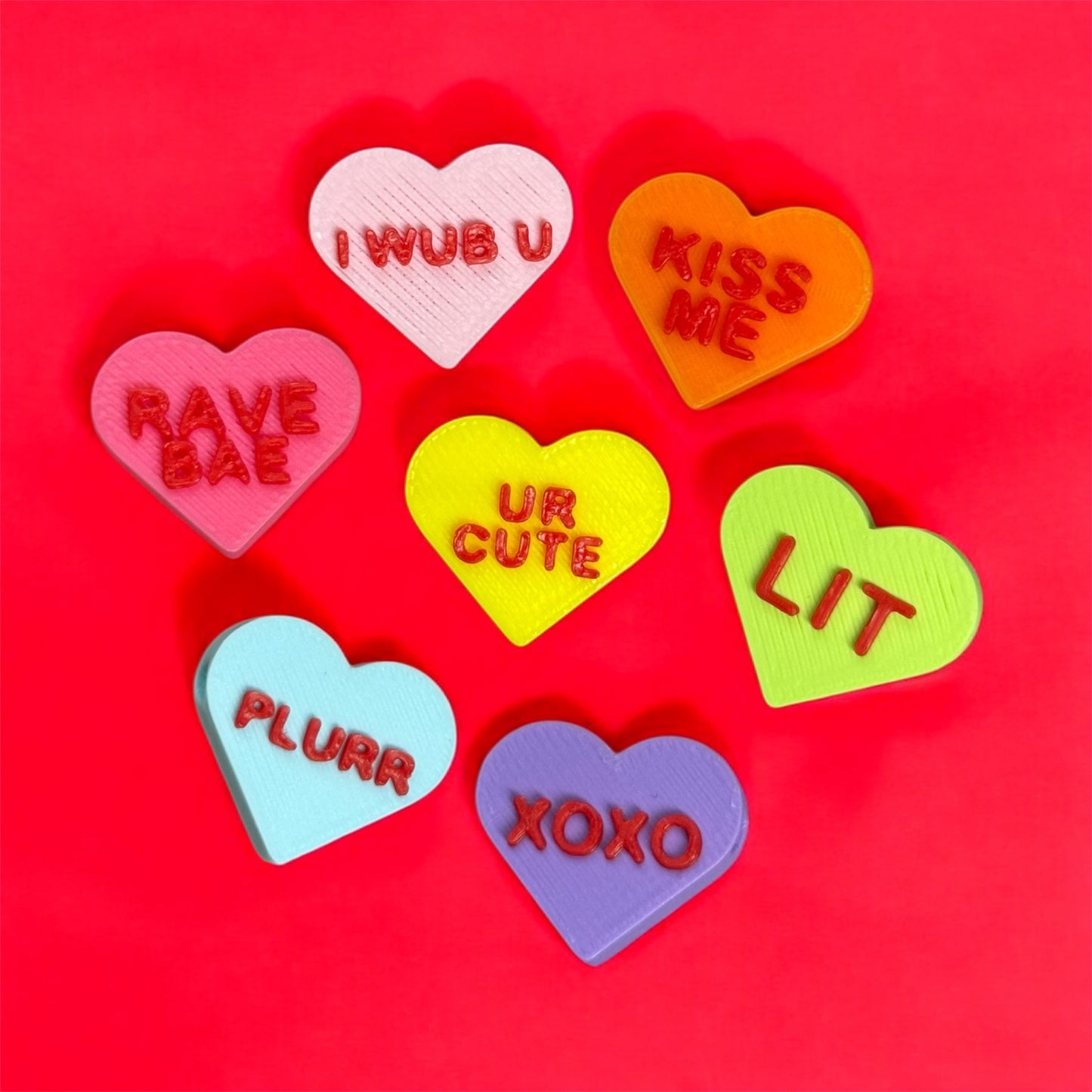 Valentines Heart Kandi Beads