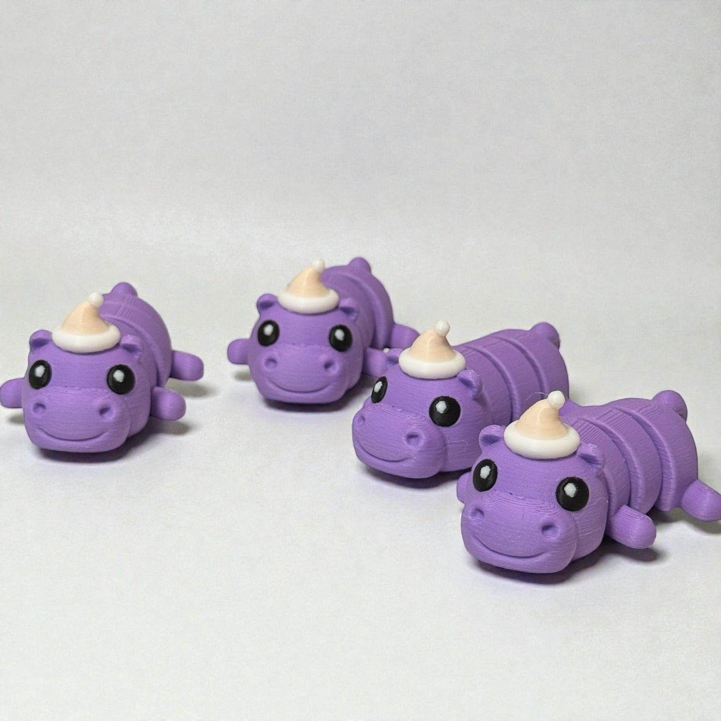 Hippo Christmas Articulated Toy