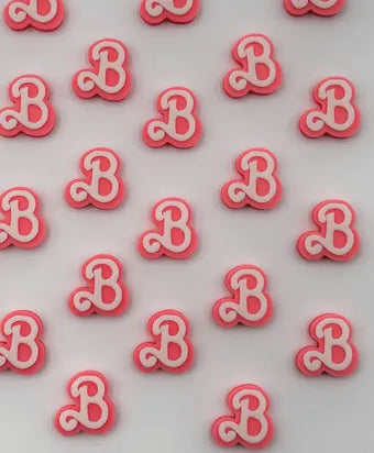 Pink "B" Beads