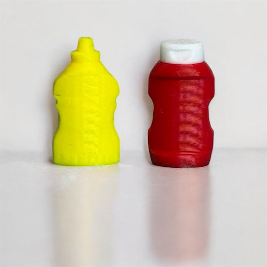 Ketchup & Mustard Bottle Kandi Beads