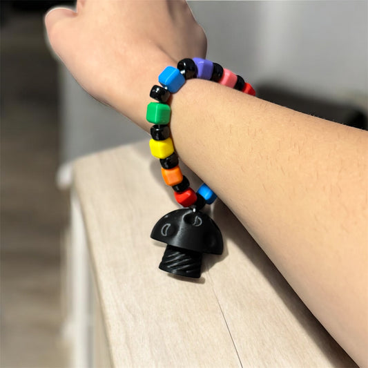 Secret Stash Mushroom Kandi Bracelet