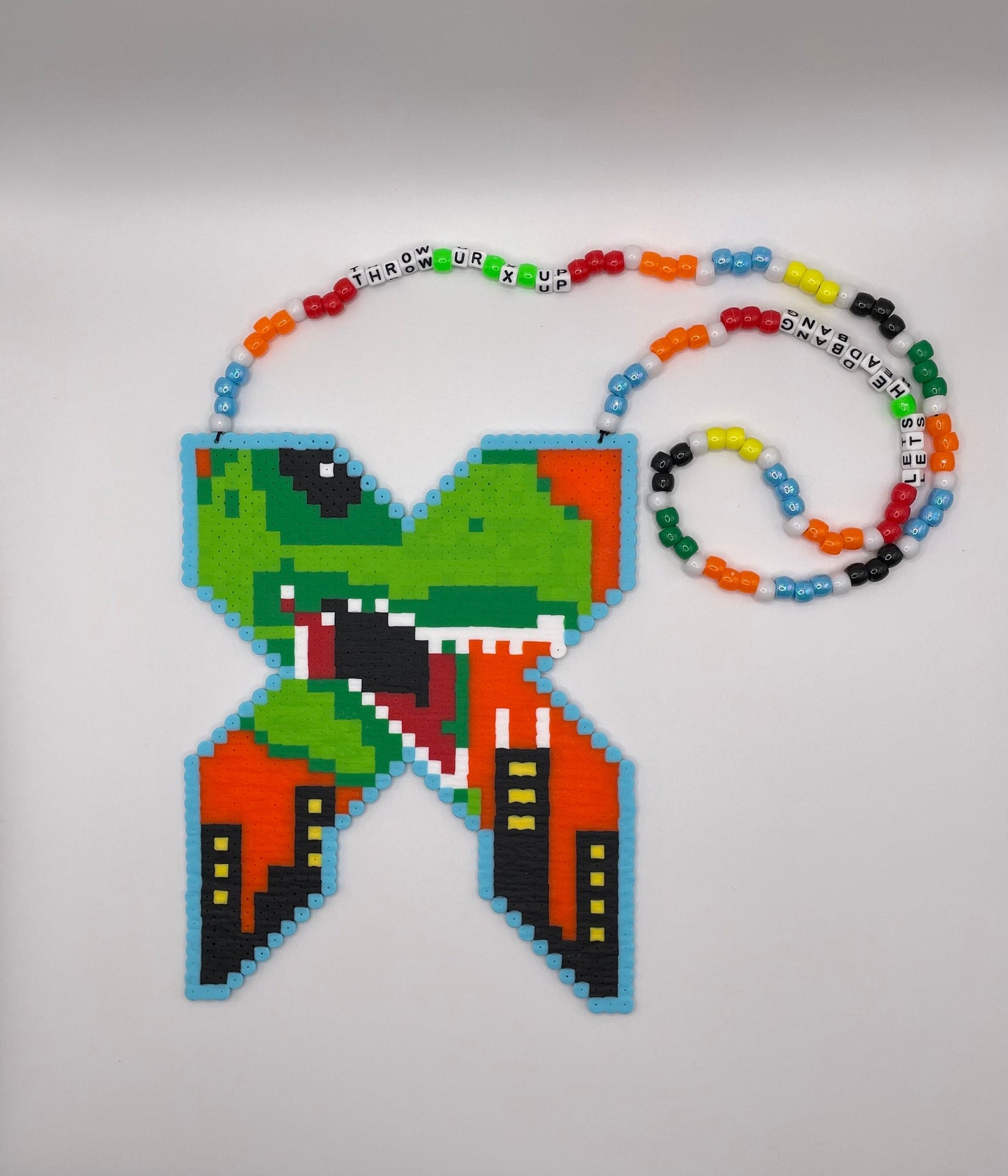 Excision Dino Perler Necklace