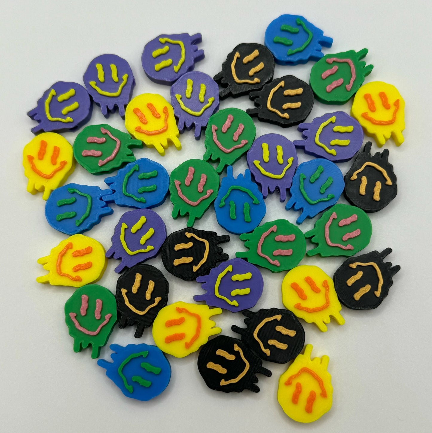 Trippy Smiley Face Kandi Beads