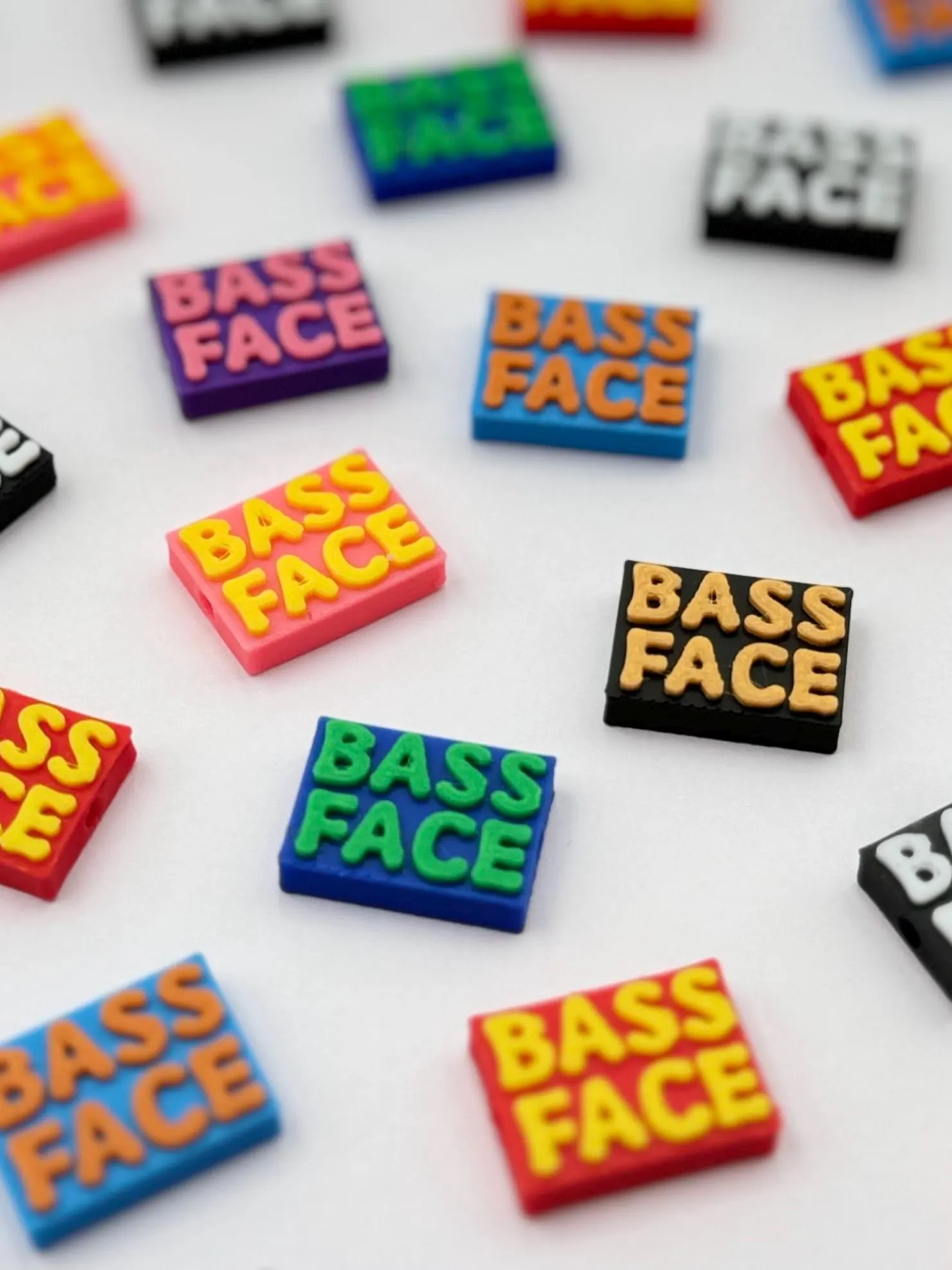 Bass Face Kandi Beads